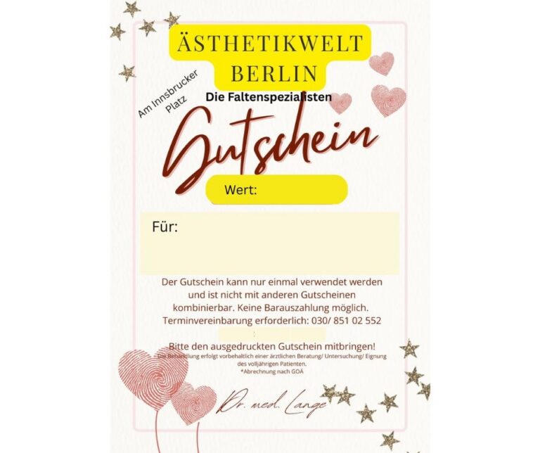 Gutschein Ästhetikwelt Berlin